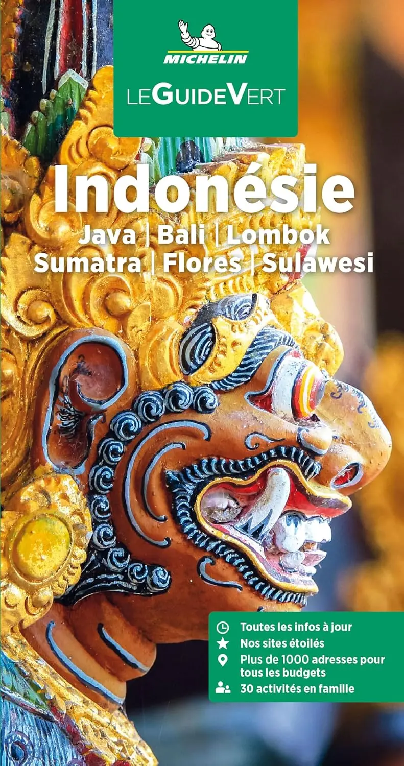 Couverture du livre Guide Vert Indonésie Michelin: Java, Bali, Lombok, Sumatra, Flores, Sulawesi