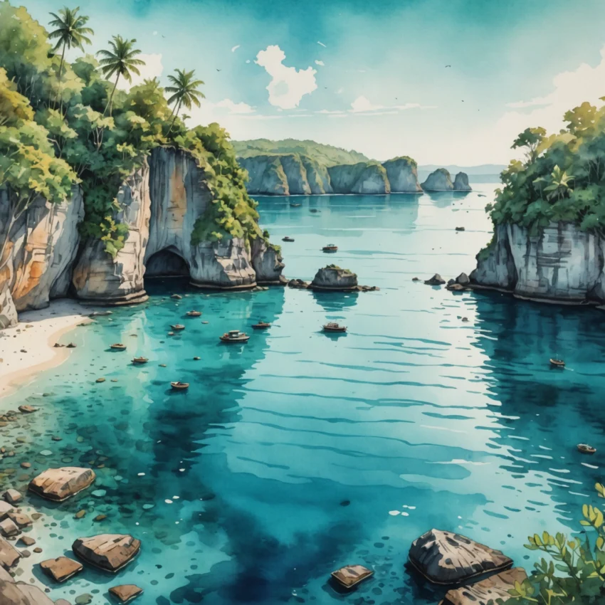 Plongée avec des raies manta à Crystal Bay, Nusa Penida, eaux turquoise et récifs coralliens intacts